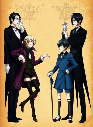 Black butler manga poster - black,